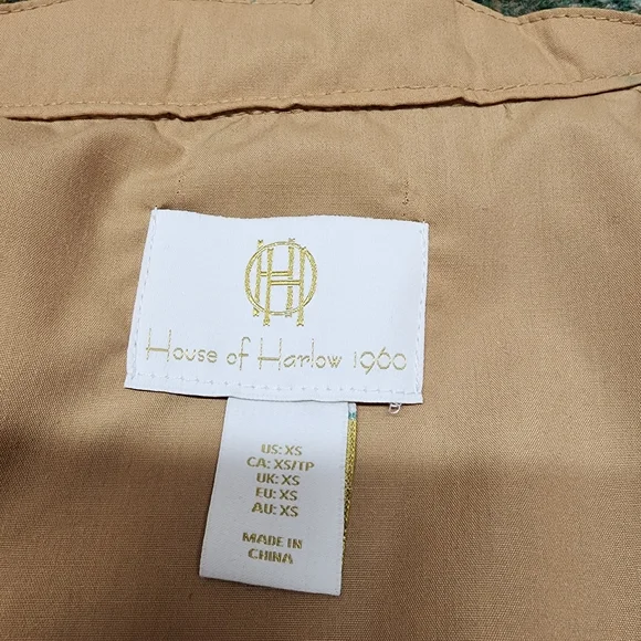 House of Harlow Plaid Wool Blend Crop Jacket Size XS - Picture 9 of 11